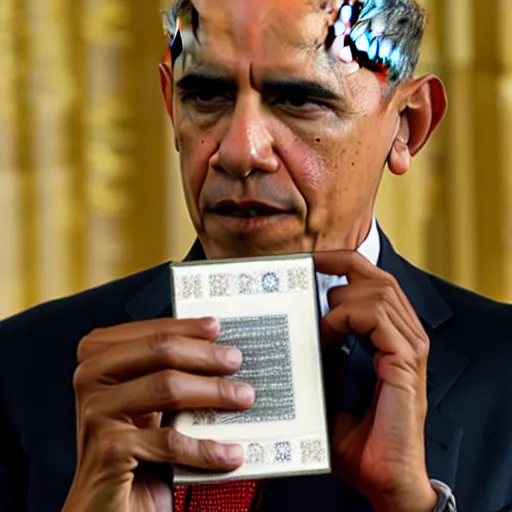 Image similar to barack obama with a copy of the bible in hand