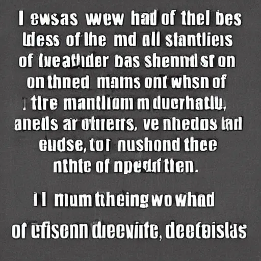 Prompt: I saw the best minds of my generation destroyed my starving, madness, hysteria