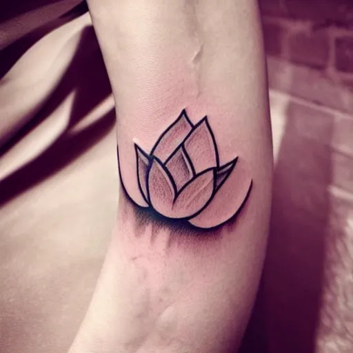 Image similar to small lotus tattoo