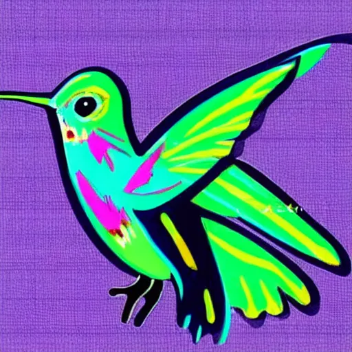 Image similar to cyberpunk hummingbird