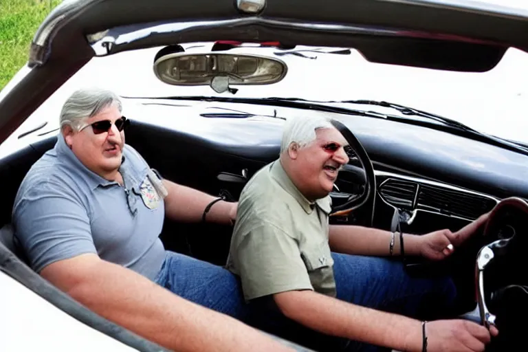 Image similar to don vito driving a convertible corvette