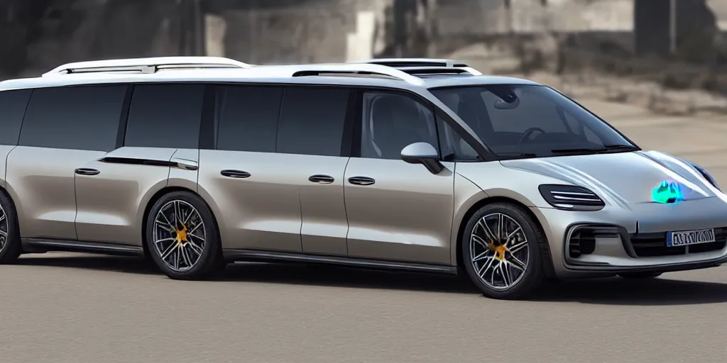 Image similar to “2021 Porsche Minivan, ultra realistic, 4K, high detail”