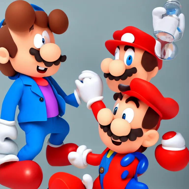 Image similar to dr. mario as a real person, photo portrait, stock photo