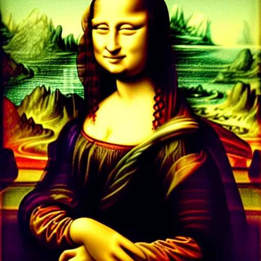 Image similar to If the Mona Lisa depicted a male