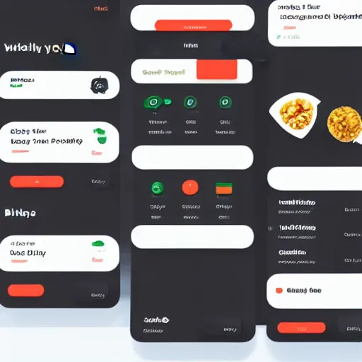 Prompt: UI framework of home screen for a Food delivery app