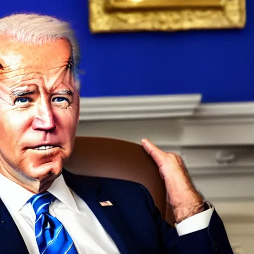 Prompt: Joe Biden watching the world burn 4k