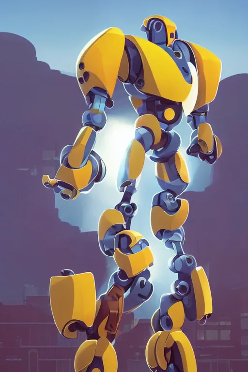 Image similar to metabots medabots medarotto medarot robot minimalist comics, behance hd by jesper ejsing, by rhads, makoto shinkai and lois van baarle, ilya kuvshinov, rossdraws global illumination ray tracing hdr radiating a glowing aura