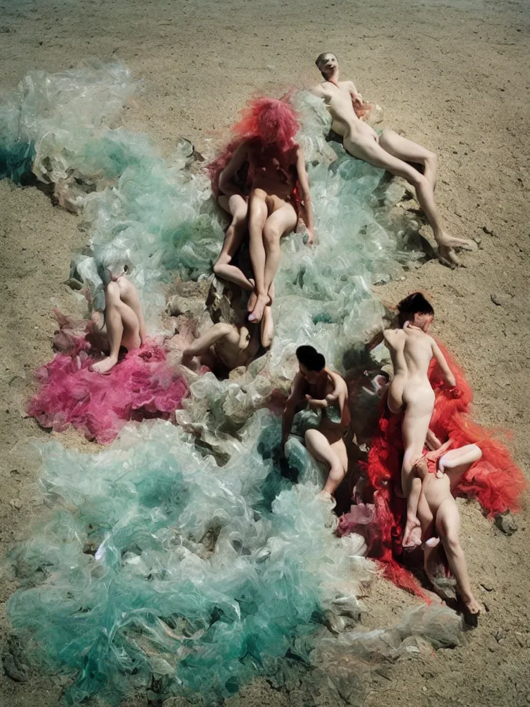 Image similar to by lynda benglis, scarlett hooft graafland, ren hang, edward hopper