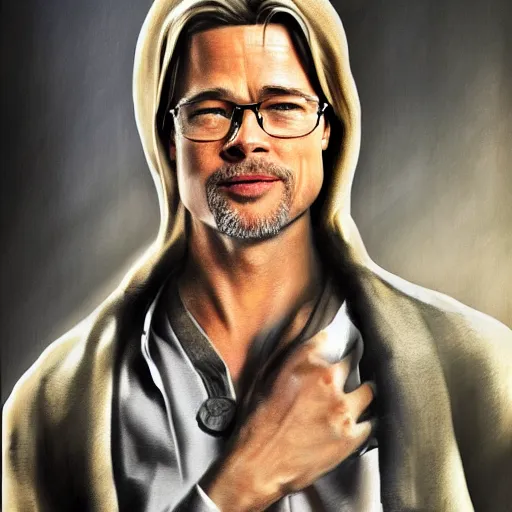 brad pitt on a foot, concept art, realistic, high | Stable Diffusion ...