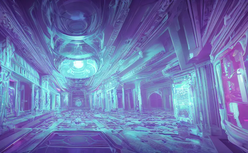 Prompt: cosmic horror, abstract, ghostly, arcade, duotone, poltergeist, epic lighting, intricate, elegant, highly detailed, smooth, sharp focus, photo real, ultra realistic, unreal engine 5, raytracing, in the style of beeple and mike winkelmann, ultraviolet colors