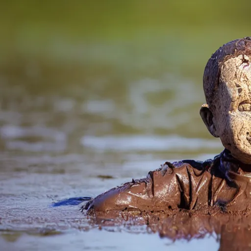 Image similar to a dummy in mud