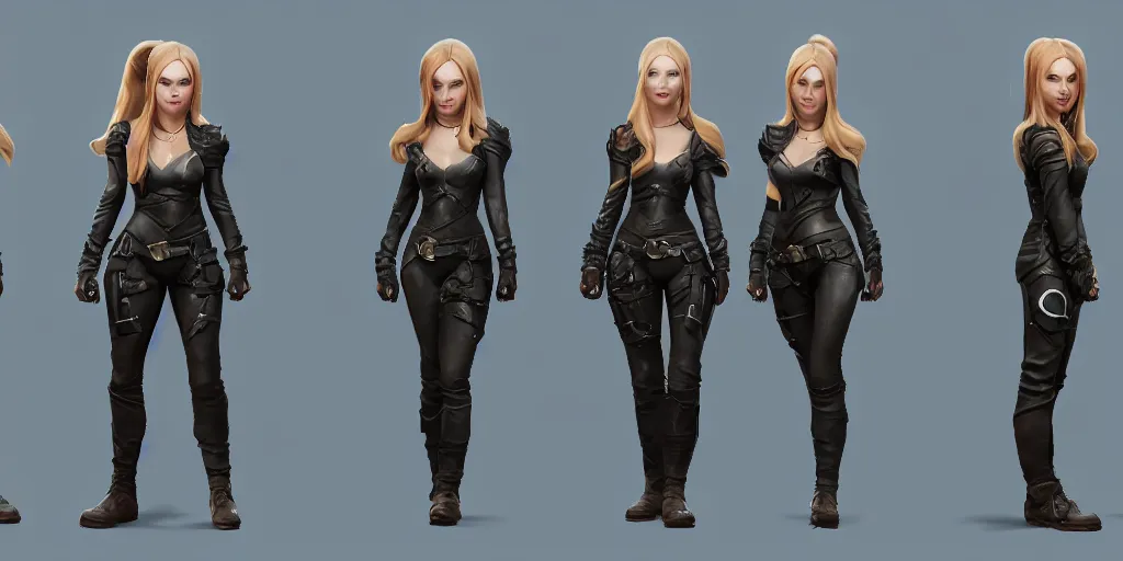 Image similar to character sheet of Sophie Turner as a character in the game League of Legends, with a background based on the game League of Legends, 3d render, octane render, iRay, ray tracing, realistic, highly detailed, trending on artstation, 4k, cgsociety, unreal engine 5, redshift render, blender cycles, behance, cg