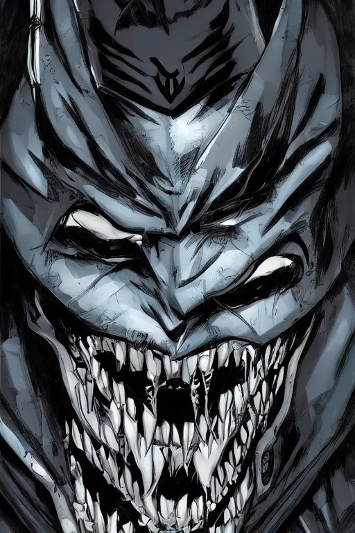 Prompt: the batman who laughs, comic strip style, dynamic lighting, fantasy concept art, trending on art station, stunning visuals, creative, cinematic, portrait, ultra detailed