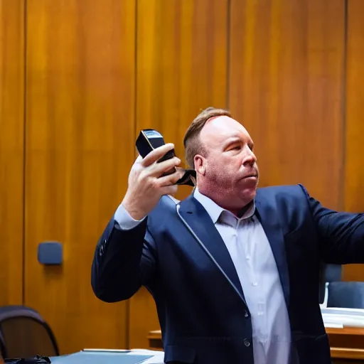 Image similar to Alex Jones desperately reaching for his out of reach phone in the courtroom, EOS 5DS R, ISO100, f/8, 1/125, 84mm, RAW, Dolby Vision