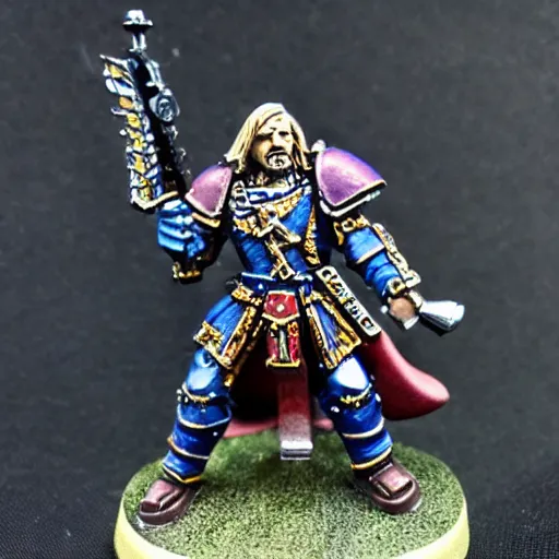 Prompt: warhammer mini of Anthony Fauci. Detailed figures.