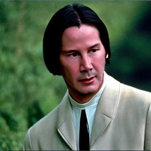Prompt: keanu reeves in the sound of music 1 9 6 5