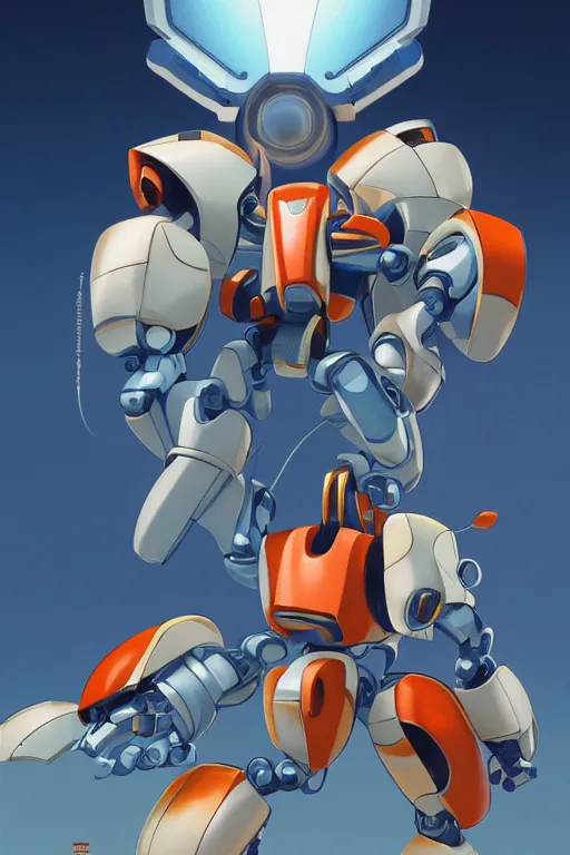 Image similar to metabots medabots medarotto medarot robot minimalist comics, behance hd by jesper ejsing, by rhads, makoto shinkai and lois van baarle, ilya kuvshinov, rossdraws global illumination ray tracing hdr radiating a glowing aura