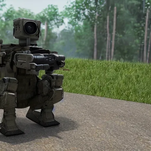 Image similar to walle as an insurgent with rpg and bullet loops