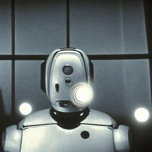 Prompt: movie still of robot dali, cinematic composition, cinematic light, criterion collection, by david lynch