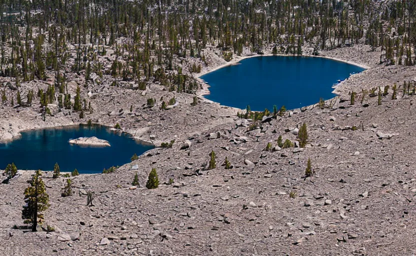 Prompt: lake tahoe, as a dry desert