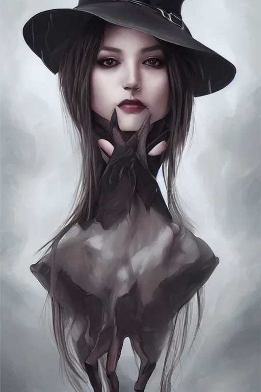 Prompt: Witch Portrait by Artgerm and WLOP