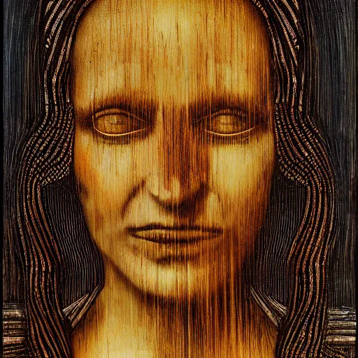 Image similar to giger, h. r. - monalisa in the style of giger, h. r. by giger, h. r.