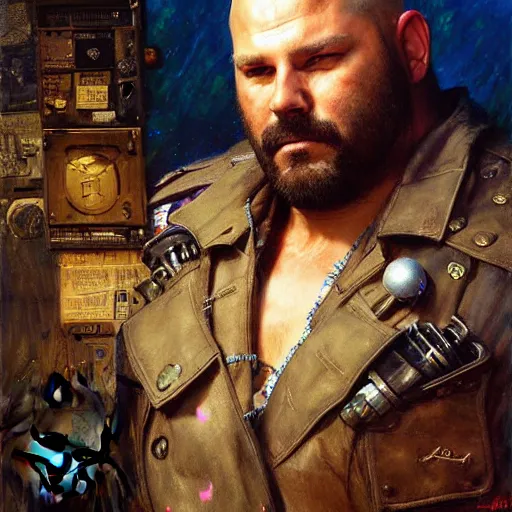 Prompt: portrait of a bear bearman as a police detective. shadowrun furaffiniy cyberpunk fantasy highly detailed painting by gaston bussiere craig mullins jc leyendecker gustav klimt artgerm greg rutkowski john berkey, bergey, craig mullins, ruan jia, raymond swanland, jeremy mann, tom lovell, alex malveda