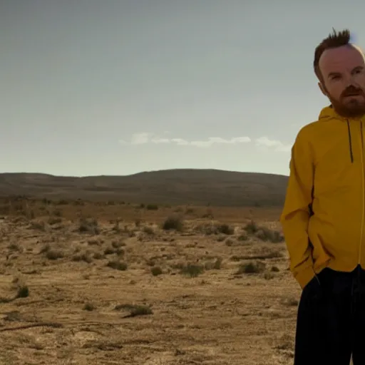 Image similar to Live Action Still of Bryan Cranston dressed as Jesse Pinkman, real life, hyperrealistic, ultra realistic, realistic, highly detailed, epic, HD quality, 8k resolution, body and headshot, film still