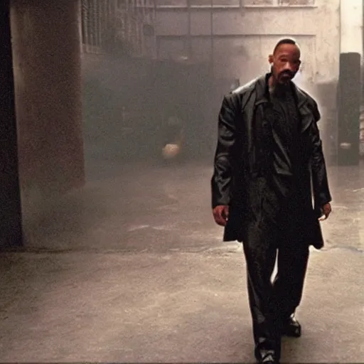 Prompt: photo of will smith in the matrix