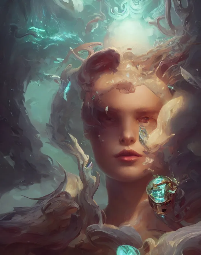 Prompt: a portrait of a beautiful elegant elemental entity, highly detailed, digital painting, artstation, concept art, sharp focus, unreal engine 5, by Peter Mohrbacher, vivid colors, high contrast, cinematic, 8k resolution, intricate, photorealistic, digital painting,smooth, sharp focus