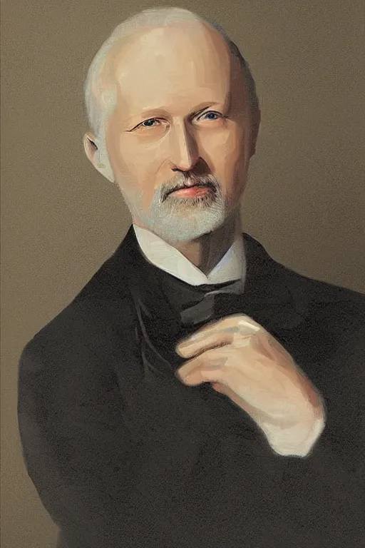 Prompt: portrait of petr tchaikovsky digital art, conteporary portrait