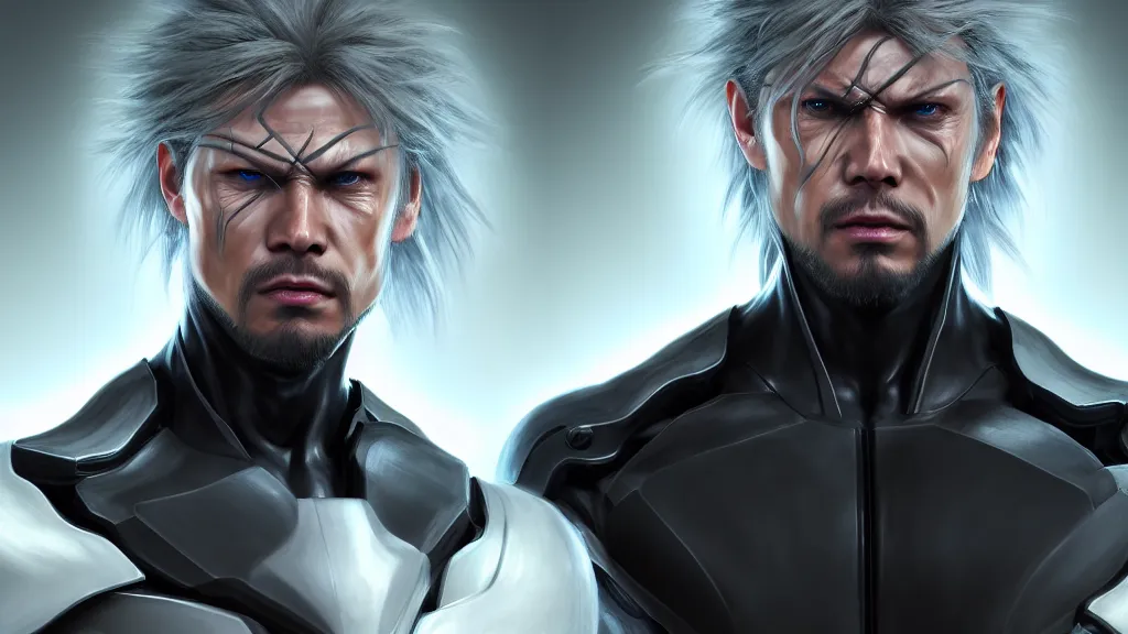 Prompt: portrait, single, raiden from metal gear, from left, body and torso, pixar and disney animation, sharp, rendered in unreal engine 5, highly detailed, digital painting, artstation, concept art, smooth, sharp focus, wallpaper, splash art, promo art, dramatic lighting, art by artgerm and greg rutkowski and bo chen and jin xiaodi