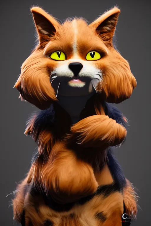 Image similar to epic painting of a cat mixed with a dog, very detailed, ultrarealistic, dramatic lighting, electrical details, high details, 4k, 8k, trending on artstation, unreal engine 5, fur, groom, k9 catdog