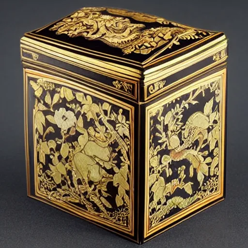 Image similar to ornate japanse box design