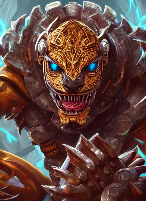 Image similar to a highly detailed illustration of cyber aztec jaguar warrior, intricate, elegant, highly detailed, centered, digital painting, artstation, concept art, smooth, sharp focus, league of legends concept art, wlop.