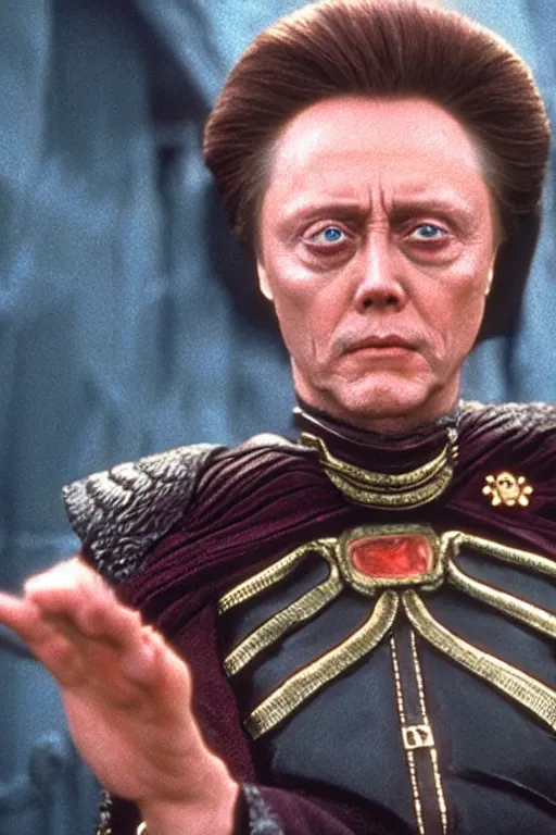 Image similar to christopher walken as emperor shaddam iv in dune, 4 k, hd