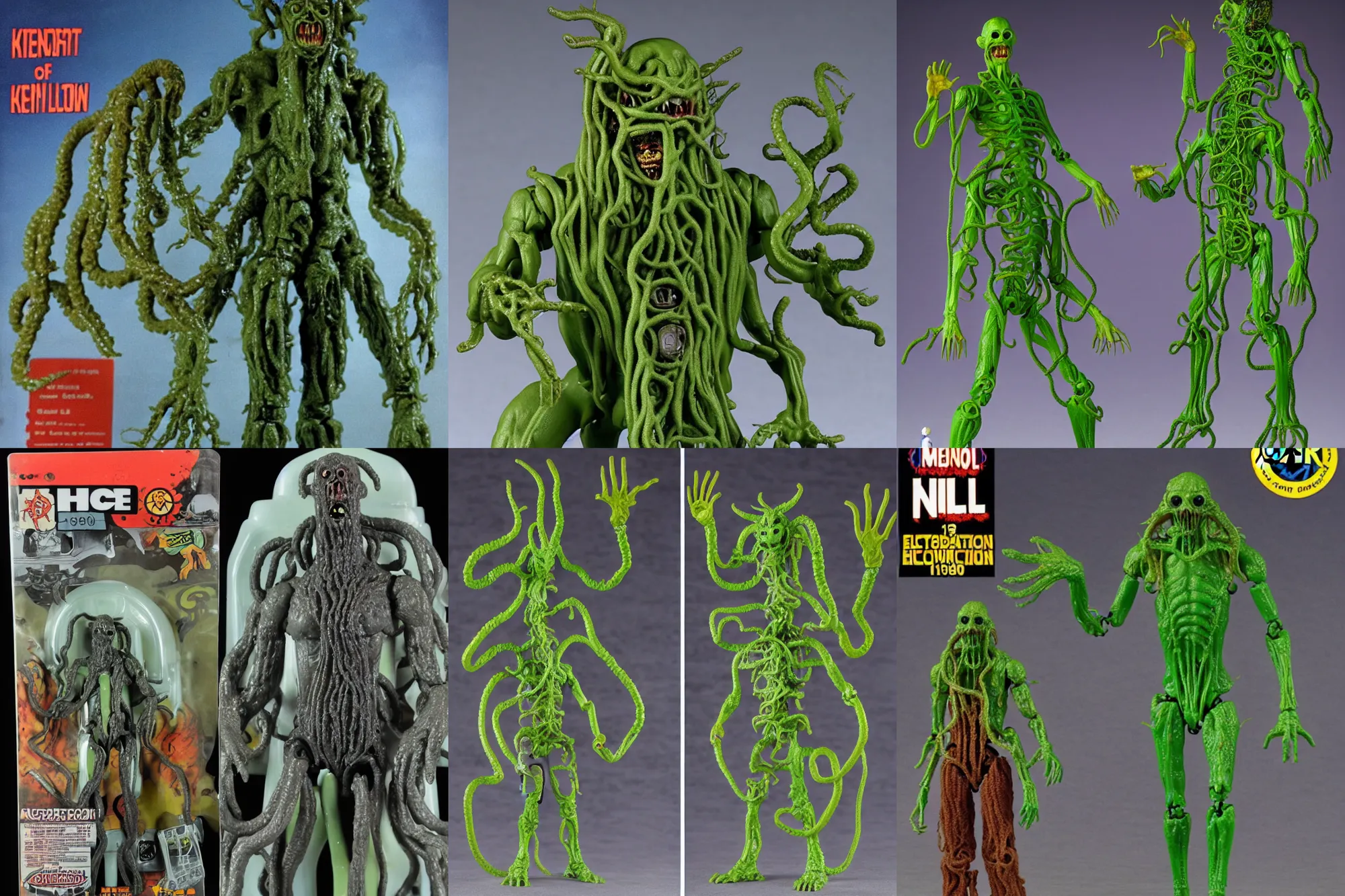Prompt: nuclear meltdown freak eldritch Lovecraftian horror as 1980's Kenner style action figure, 5 points of articulation, full body, 4k, highly detailed. look at all that detail!