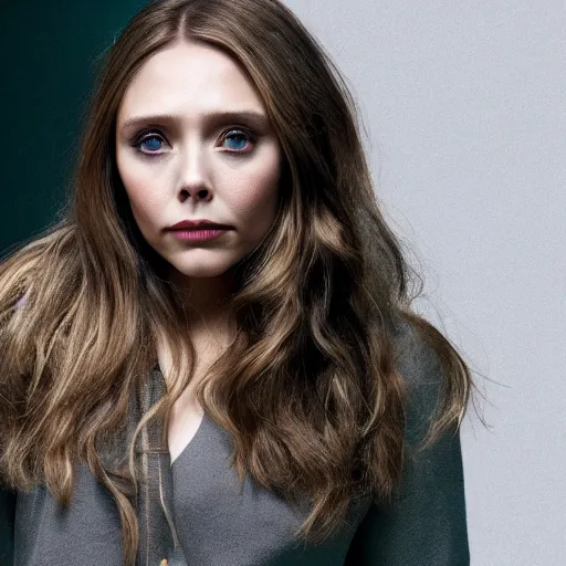 Image similar to elizabeth olsen mixed with gal godot