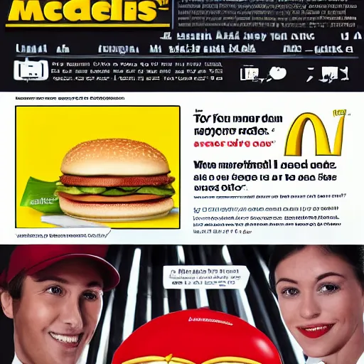 Prompt: Ads for Mc Donald