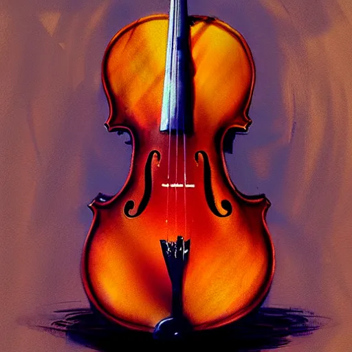 Image similar to body as a cello by greg rutkowski