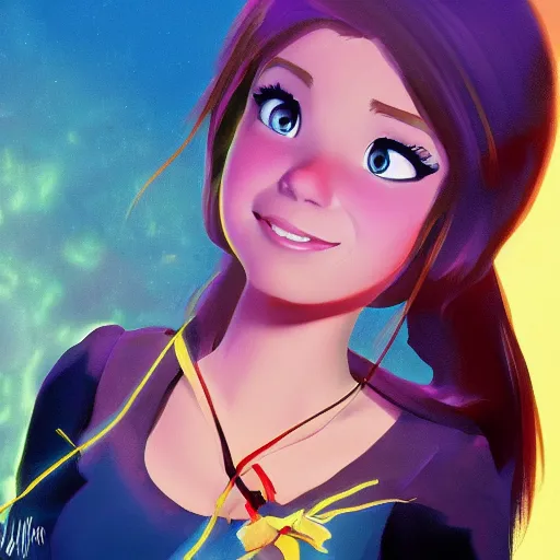 Image similar to Alex Jones from disney tangled, digital painting, 4k, anime key visual, artstation, kuvshinov ilya