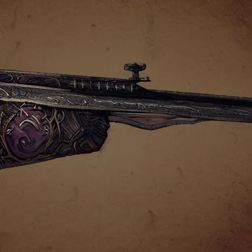 Image similar to an arcane rifle, artstation, intricate