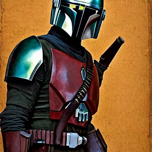 Prompt: “renaissance portrait of The Mandalorian”