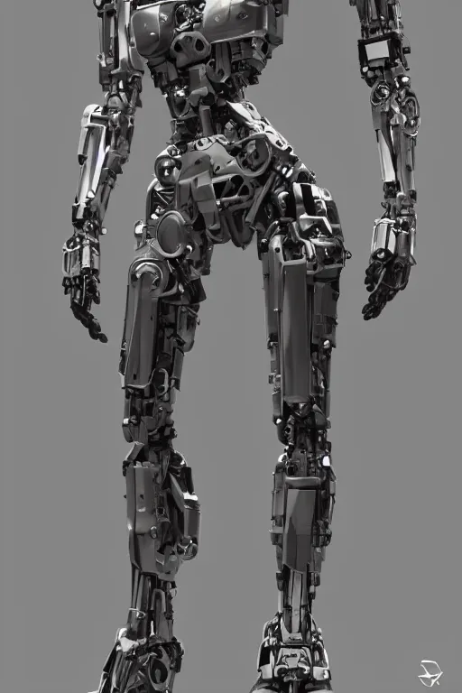 Image similar to symmetry!! full body cyborg female concept, supermodel, humanoid form, robot servo, metalized mecha anatomy, monkey limbs, digital art, in the style of ben lol, brian sum, ramil sunga, herbert lowis, furio tedesschi, christopher cao, artstation, pinterest, deviantart, photoshop, octane render, unreal engine