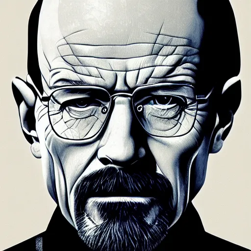 Image similar to a detailed portrait of walter white as a soy boy, art illustration, incredibly highly detailed and realistic, 8 k, sharp focus