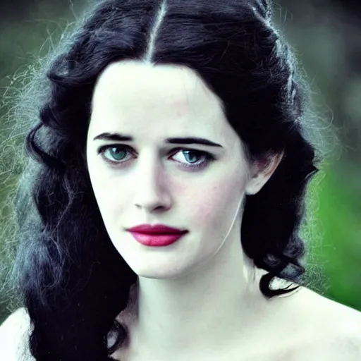 Prompt: young eva green as yennefer from the witcher