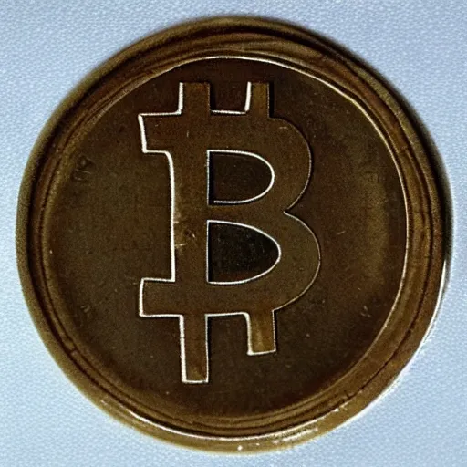 Image similar to antique Bitcoin coin from roman empire photo