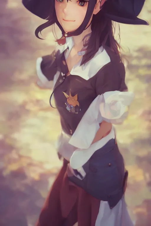 Image similar to a very cute cowgirl with cat ears, single subject, medium shot, ambient lighting, visible and detailed face, by makoto shinkai, stanley artgerm lau, wlop, rossdraws