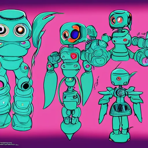 Image similar to official character sheets for an adorable new sea angel biomech suit, digital screen robot face, wearing an oversized sweater, covered in coral, art by tim schafer black velvetopia art for psychonauts from double fine studios, art by splatoon from nintendo, black light rave, adult character, apocalypse