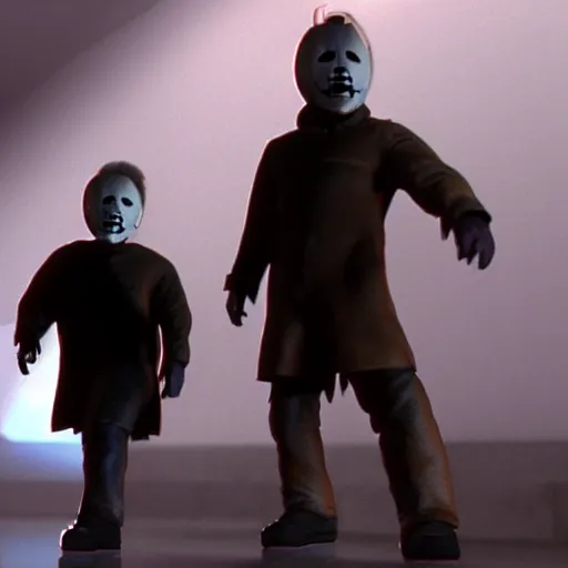 Prompt: Michael Myers 3-D animation 4K quality super realistic